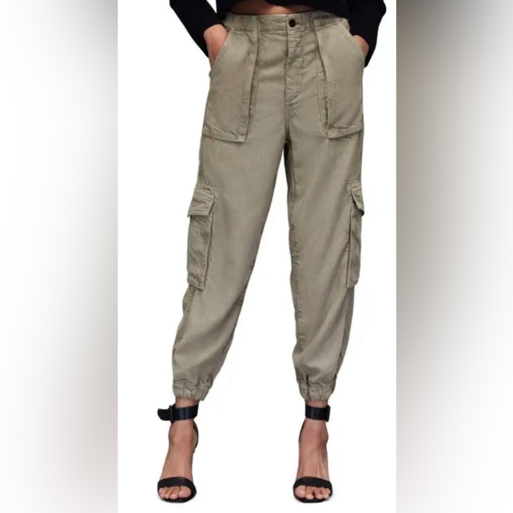 All Saints Tan Cargo Joggers
